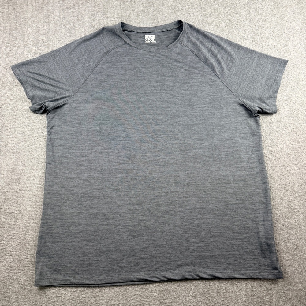 32 Degrees Cool Men's‎ XXL Heather Grey Short Sleeve Raglan Active T-Shirt Tee